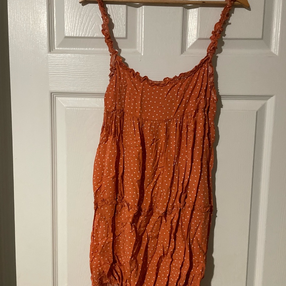 Dress Forum Orange Polka Dot Mini Dress